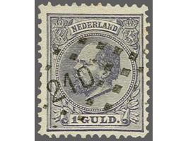210 - Overveen - op Willem III 1 gulden, pracht ex., cat.w. 100+50