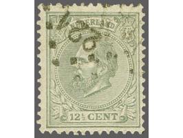 221 - Lobith - op Willem III 12½ cent, pracht ex., cat.w. 100