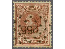 255 - Ede - op Willem III 7½ cent, pracht ex., cat.w. 350+22