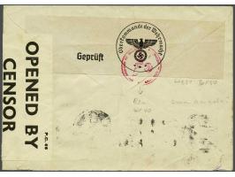 Envelop Leipzig 18.4.40 met 25 Pf. naar Postbus 601 Amsterdam (postbus 601 was undercover adres voor correspondentie tussen D
