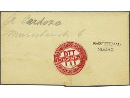Westerbork telegram 4/9 1942 naar Amsterdam met tekst Ben niet vertrokken blijf nog hier Jes Hooghalen Oost Barak 4/a. Geen t