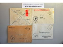 Deutsche Dienstpost Niederlanden 27 poststukken w.b. uit Almelo, Baarn, aangetekend (w.b. Harderwijk), Feldpost met aangeteke