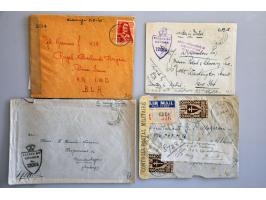 post Nederlandse militairen, in geallieerde dienst, Ned.-Indië 1946-1948 w.b. Irene Brigade, 1 ex. Indiaas VN leger, luchtpos