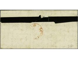Loenen B (Ey 300) op 10 cent rood plaat IV op vouwbrief 3-5-1856 naar Schiedam, fris pracht ex.