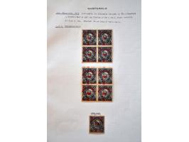 gespecialiseerde collectie tot ca. 1920 w.b. veel variëteiten en falsificaten op bladen