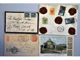 ca. 100 post(waarde)stukken w.b. beter materiaal en prentbriefkaarten
