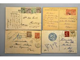 post(waarde)stukken, ca. 300 ex. w.b. veel klassiek in doosje