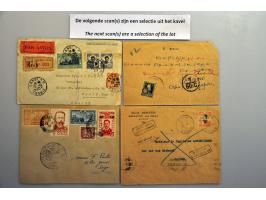 ruim 550 poststukken Indo-China, Vietnam en Cambodja w.b. aangetekend. luchtpost, etc. in doosje ex. Drukker