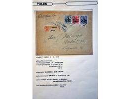 collectie posthistorie 1818 - 1950 w.b. bezetting Pruissen, Rusland, Duitsland en Rusland meer dan 500 poststukken in 9 bande