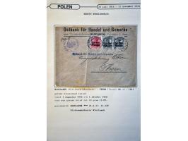collectie posthistorie 1818 - 1950 w.b. bezetting Pruissen, Rusland, Duitsland en Rusland meer dan 500 poststukken in 9 bande