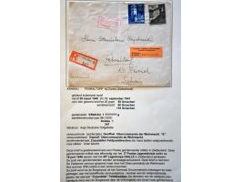 collectie posthistorie 1818 - 1950 w.b. bezetting Pruissen, Rusland, Duitsland en Rusland meer dan 500 poststukken in 9 bande