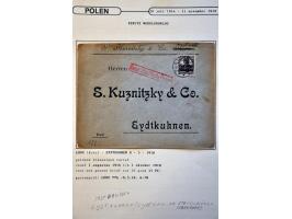collectie posthistorie 1818 - 1950 w.b. bezetting Pruissen, Rusland, Duitsland en Rusland meer dan 500 poststukken in 9 bande