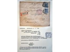 collectie posthistorie 1818 - 1950 w.b. bezetting Pruissen, Rusland, Duitsland en Rusland meer dan 500 poststukken in 9 bande
