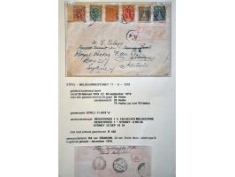collectie posthistorie 1818 - 1950 w.b. bezetting Pruissen, Rusland, Duitsland en Rusland meer dan 500 poststukken in 9 bande