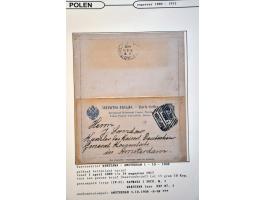 collectie posthistorie 1818 - 1950 w.b. bezetting Pruissen, Rusland, Duitsland en Rusland meer dan 500 poststukken in 9 bande