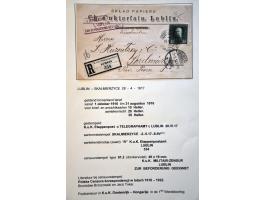 collectie posthistorie 1818 - 1950 w.b. bezetting Pruissen, Rusland, Duitsland en Rusland meer dan 500 poststukken in 9 bande