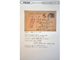 collectie posthistorie 1818 - 1950 w.b. bezetting Pruissen, Rusland, Duitsland en Rusland meer dan 500 poststukken in 9 bande