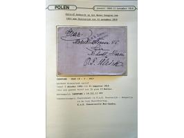 collectie posthistorie 1818 - 1950 w.b. bezetting Pruissen, Rusland, Duitsland en Rusland meer dan 500 poststukken in 9 bande