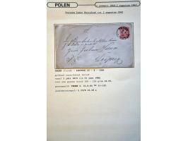 collectie posthistorie 1818 - 1950 w.b. bezetting Pruissen, Rusland, Duitsland en Rusland meer dan 500 poststukken in 9 bande