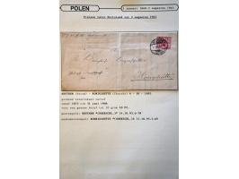 collectie posthistorie 1818 - 1950 w.b. bezetting Pruissen, Rusland, Duitsland en Rusland meer dan 500 poststukken in 9 bande