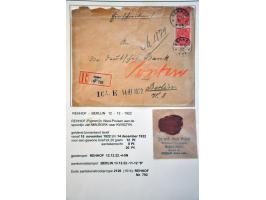 collectie posthistorie 1818 - 1950 w.b. bezetting Pruissen, Rusland, Duitsland en Rusland meer dan 500 poststukken in 9 bande