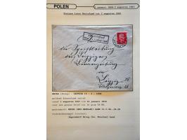 collectie posthistorie 1818 - 1950 w.b. bezetting Pruissen, Rusland, Duitsland en Rusland meer dan 500 poststukken in 9 bande