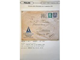 collectie posthistorie 1818 - 1950 w.b. bezetting Pruissen, Rusland, Duitsland en Rusland meer dan 500 poststukken in 9 bande