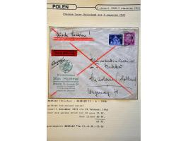collectie posthistorie 1818 - 1950 w.b. bezetting Pruissen, Rusland, Duitsland en Rusland meer dan 500 poststukken in 9 bande