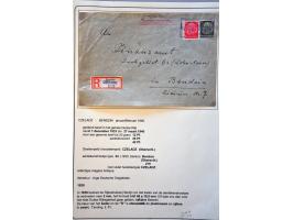 collectie posthistorie 1818 - 1950 w.b. bezetting Pruissen, Rusland, Duitsland en Rusland meer dan 500 poststukken in 9 bande