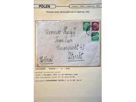 collectie posthistorie 1818 - 1950 w.b. bezetting Pruissen, Rusland, Duitsland en Rusland meer dan 500 poststukken in 9 bande