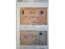 collectie posthistorie 1818 - 1950 w.b. bezetting Pruissen, Rusland, Duitsland en Rusland meer dan 500 poststukken in 9 bande