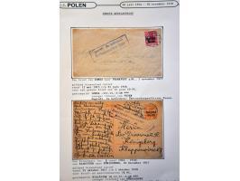 collectie posthistorie 1818 - 1950 w.b. bezetting Pruissen, Rusland, Duitsland en Rusland meer dan 500 poststukken in 9 bande