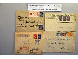 en koloniën, ca. 100 post(waarde)stukken w.b. klasssiek in doosje