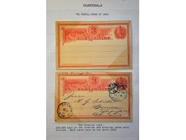 en andere Zuid-Amerikaanse landen, collectie postwaardestukken w.b. betere ex. in 4 albums