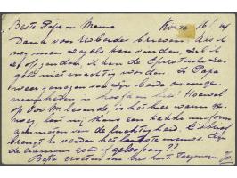 I.C.C. Dutch Mission. Skanderbeg 20 para on 10 qint red on 5 qint Skanderbeg postal stationery from Korce 15-6-1914 to The Ha