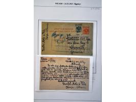 Regency and Kingdom 1920-1939. Collection of ca. 50 covers and picture postcards mostly send to or from Korce, with registere