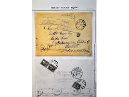 Regency and Kingdom 1920-1939. Collection of ca. 50 covers and picture postcards mostly send to or from Korce, with registere