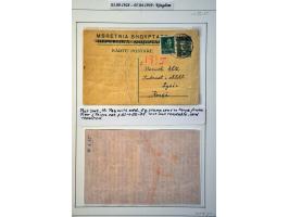 Regency and Kingdom 1920-1939. Collection of ca. 50 covers and picture postcards mostly send to or from Korce, with registere