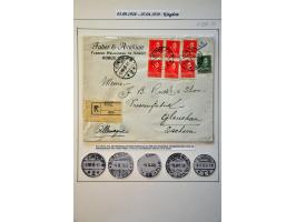 Regency and Kingdom 1920-1939. Collection of ca. 50 covers and picture postcards mostly send to or from Korce, with registere