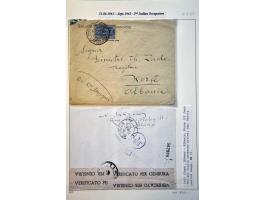 Italian Occupation 1939-1943. Collection of 23 covers mostly better items including censored, registered, Air Mail, Postal St