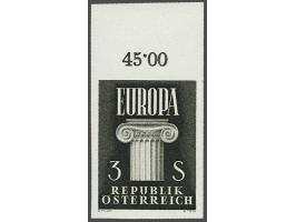 Europe 1960, 3 Shilling greyblack imperf (ungezähnt), a very fine top marginal ex., cat.v. 400