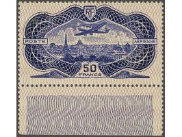 Airmal. Banknote 50 francs blue with sheet margin, very fine unmounted mint, cat.v. 1500