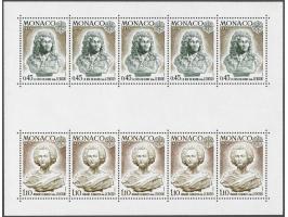 Europa 1984 the sheetlet with the error without inscription between the stamps (sans inscriptions sur la bande centrale), cat