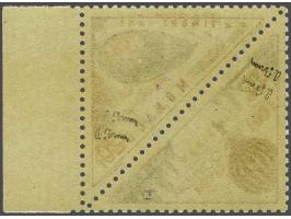 Air Mail. Balloon and Zeppelin 100 francs with variety Double overprint, very fine unmounted mint signed Brun and with 2002 P