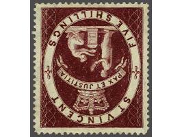 Pax et Justitia 5s. lake with the error watermark Crown CA inverted, a very fine unused ex. (gum a little dried up), cat.v. £
