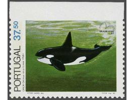 Killer Whale 37,50 escudo with variety imperforated at top, very fine unmounted mint