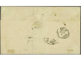 Willem III 25 cent ultramarijn tanding 12½ x 12 (2x) op briefomslag van Paramaribo 9-3-1884 naar Amsterdam met routestempel S