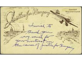 Transatlantic Flight New York-Budapest with the Justice for Hungary by Gyorgy Endresz and Sandor Magyar 15-7-1931. Special po