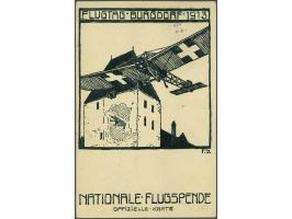 Airmail. Flugtag Burgdorf 50 centimes green on special postcard carried by aviator Oskar Bider 30-3-1913 to Bern and forwarde