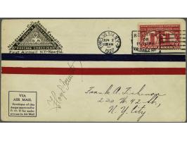 Cover carried by Floyd Bennett during his search flight in 1927 for the L'Oiseau Blanc, a French plane that disappeared while